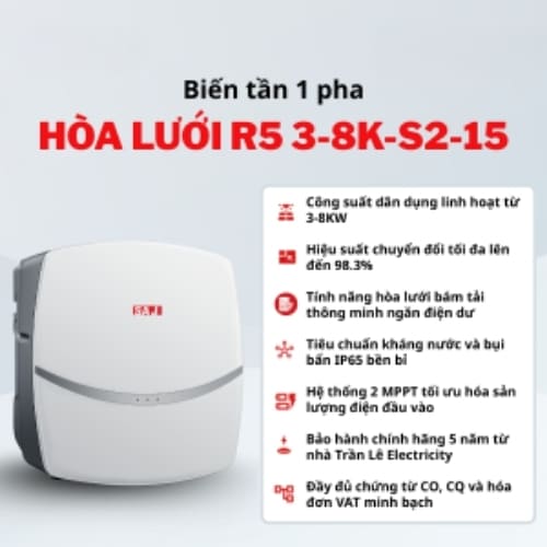 Biến Tần Hòa Lưới SAJ R5 3-8kW 1 Pha